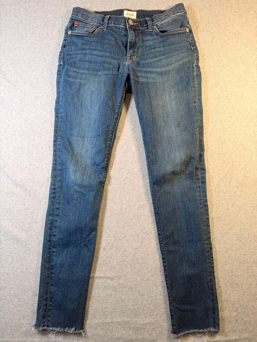 Hudson Krista Super Skinny Raw Hem Jeans Size 28